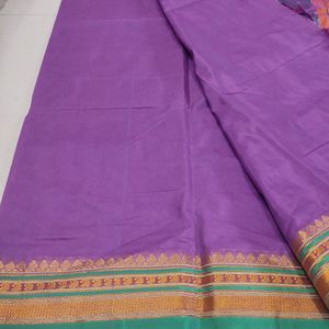 New🌟 Handloom Soft Silk Saree With Border