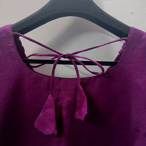 Daily Wear Kurta For Women (Purple)(Stitched)