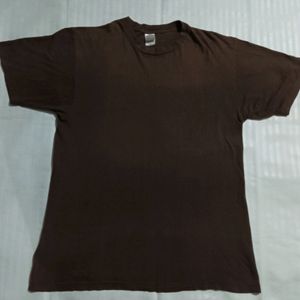 Men Brown T-shirt