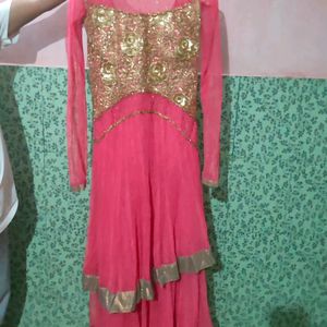 Double Layer Anarkali Suit