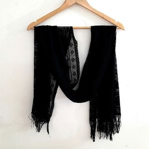 Pretty Black Scarf🌸#scarf #stole #womanwear