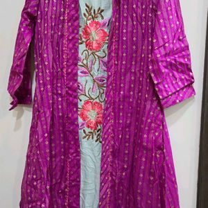 Ethnic Gown With Long Jacket