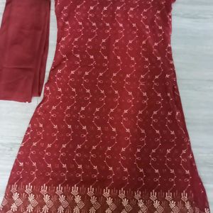 Your Fashion Women Kurta With Pant And Dopatta Set