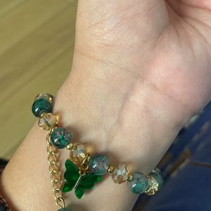 Green Butterfly Bracelet