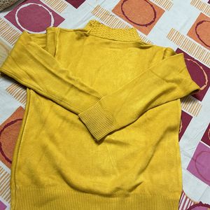 Mustard Motif Sweater