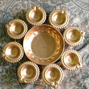 Diya Plate For Diwali Decoration