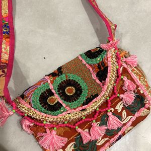 Pink Traditional Sling Bag