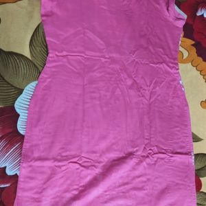 Pink Cotton Full Dress....