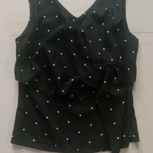 Beautiful Black Sleeveless Top For Women