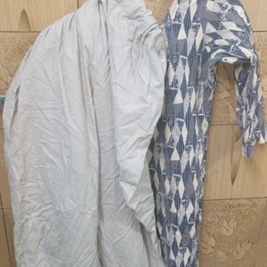 Combo Cotton And Crepe Suit