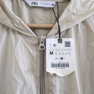 Zara Tiered Windbreaker Dress