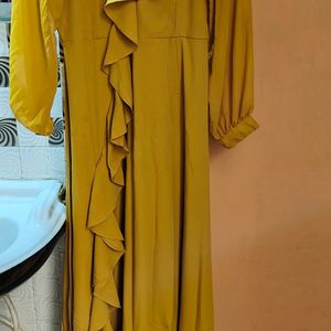 Yellow Western Gown