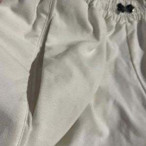 Zara Los Angeles White Jogger Pants