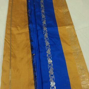 Blue Silk Saree