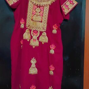 Rose Rani Party Wear Kurta Plazo With Dupatta