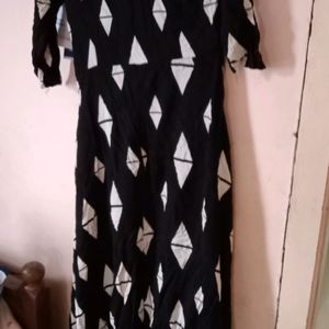 Black Colour Gown