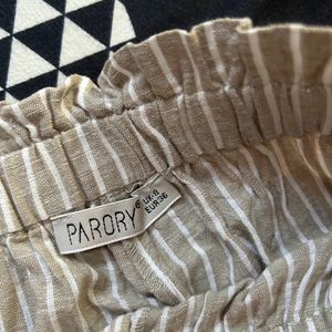 Parory Beige And White Striped Trousers- Worn Once