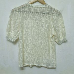 Trendy New Cream Top For Women