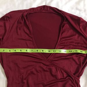 Soft N Stretchy Maroon Top Bust 34-38