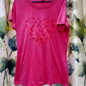 Pink Heart Tshirt