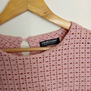 Pink Colour Casual Top (Girl' s)