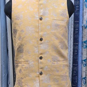 Yellow Ethnic Jacket For Wedding