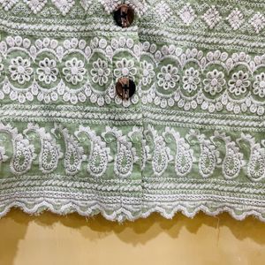 Short Chikankari Kurti