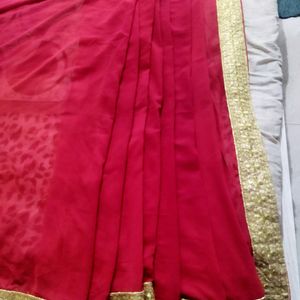 Woman Fancy Georgett Saree