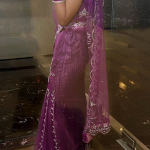 Ready To Wear Gorgeous Fuschia Saree