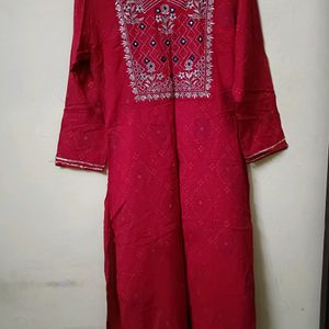 Red Kurti  For Women