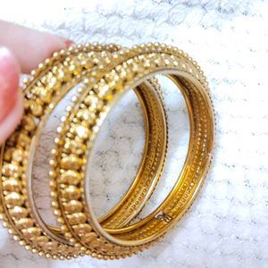 Golden Traditional Bangles.