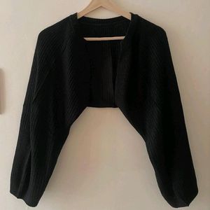 Black Knitted Bolero