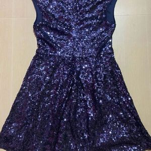 FOREVER 21 Medium Midnight Blue Sequin Prom/Cockta