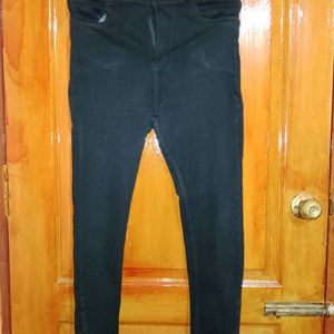 High Waist Black Slim Fit Jeans