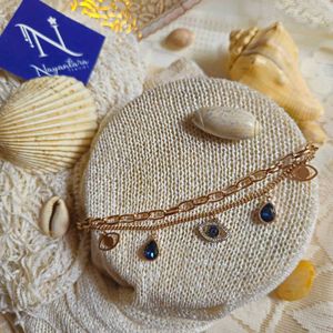 Anti-tarnish Evil Eye Charm Bracelet