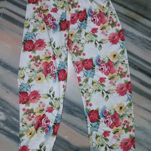 Floral Print Trouser, Fit 26/27, Brand New