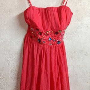 Stylish Ladies Summer Fashion Party Dress Flared