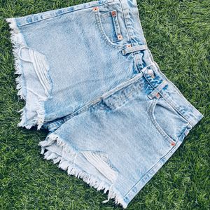 Mango Trendy Women’s Denim Shorts