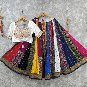 Pure Gajji Silk Navratri Lehanga