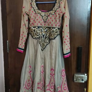 Net Anarkali Dress