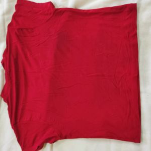 Westside nuon Red Fitted Crop Top In Size L