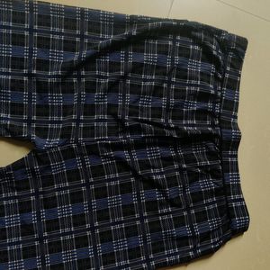 Blue Chequered Pant