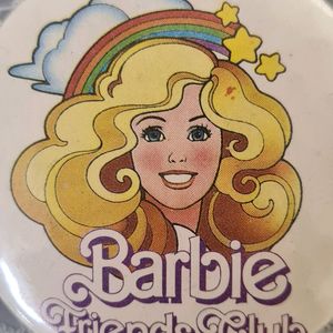 Vintage Barbie Friends Club & Batman Forever Badge