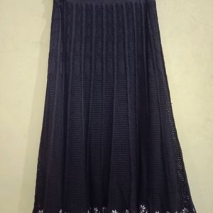 Crochet Midi Flayed Skirt