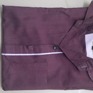 Men Purple causal Shirt (M)