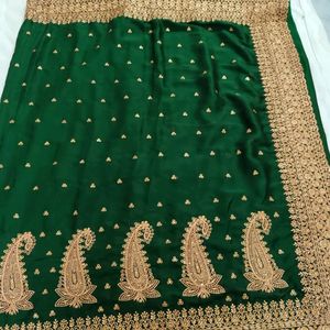 New Fancy Saree With Blouse Unused