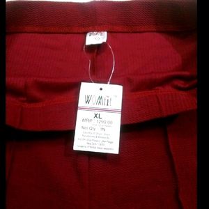 New With Tag Bootcut Maroon Trouser