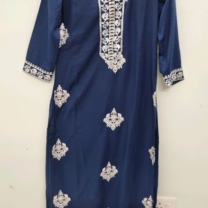 Straight Kurta With Palazzo And Dupatta