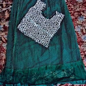 DARk GREEN LEHENGA