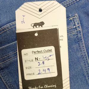 (N-45) 28 Size Slim Fit Denim Jeans